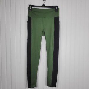 LuLaRoe Rise Leggings, Olive/Black, Poly Elastane Blend SZ Small